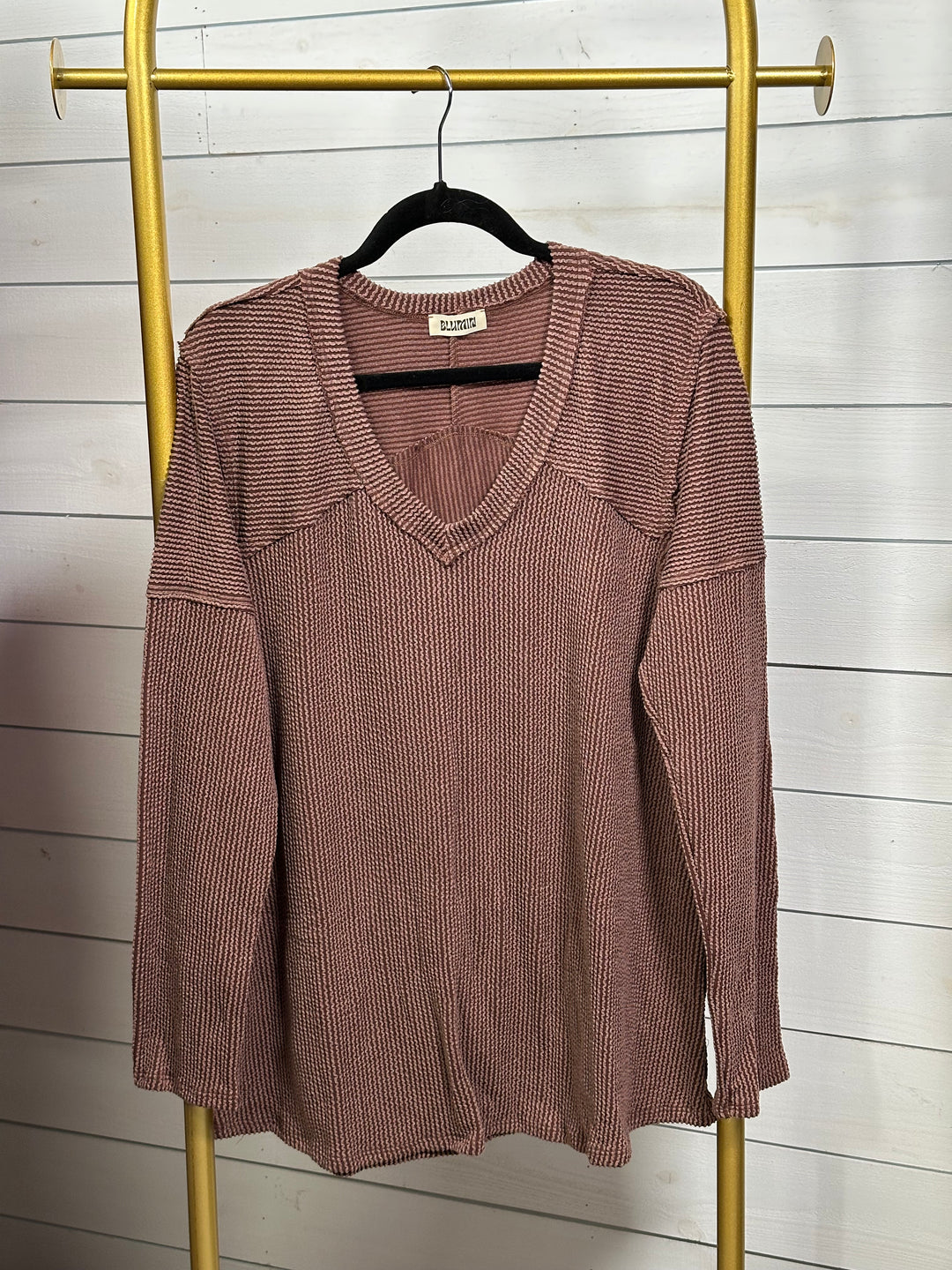 Blumin - Long Sleeve Ribbed Top