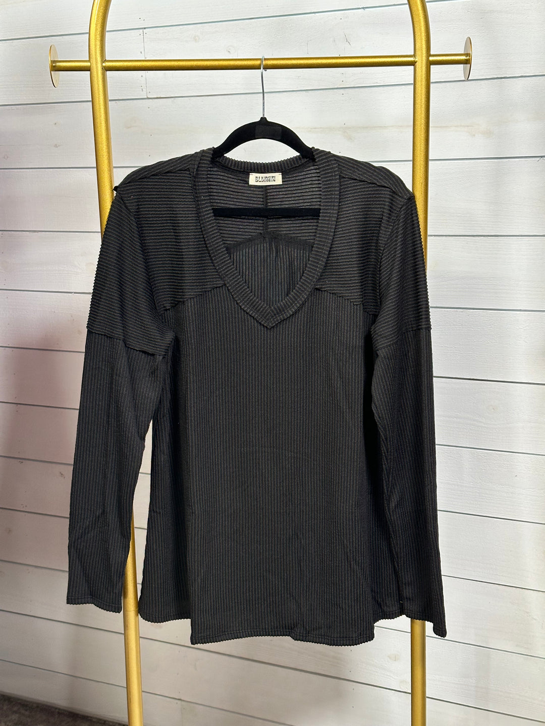 Blumin - Long Sleeve Ribbed Top
