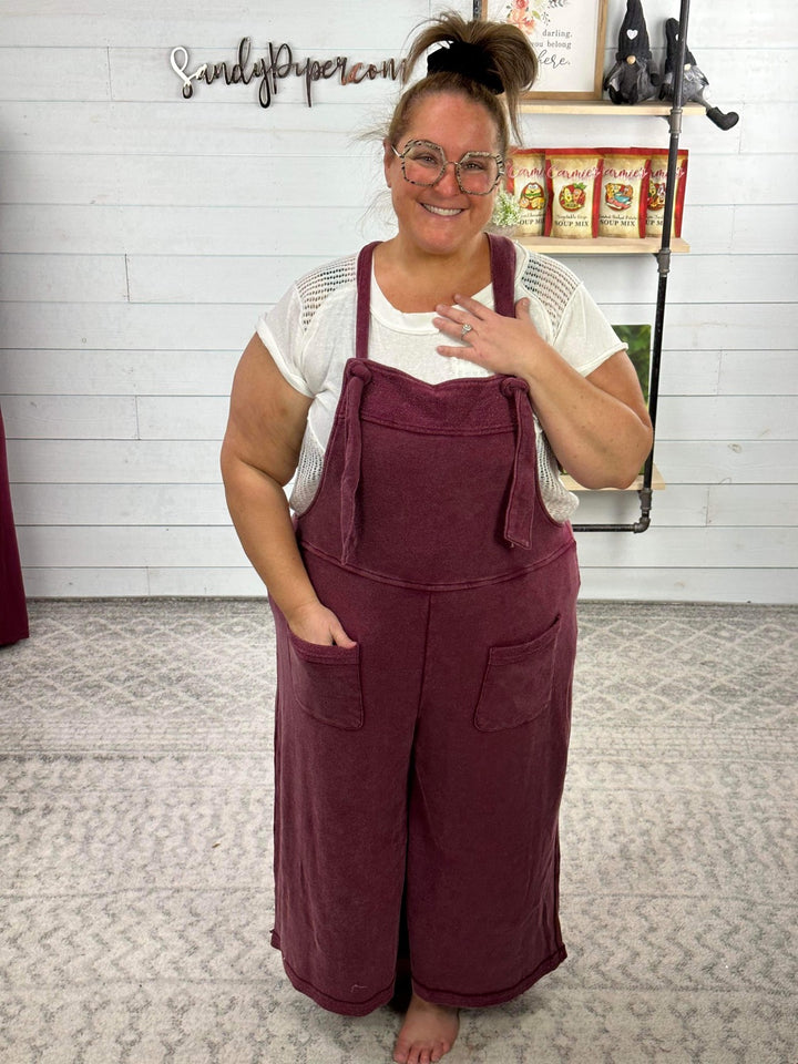 Oddi - Washed Knit Overalls