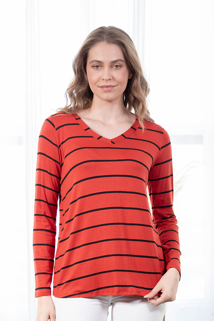 Sew in Love - Stripe Long Sleeve Top