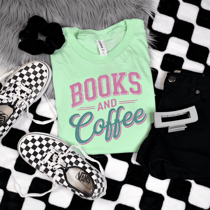 Books & Coffee Graphic Tee