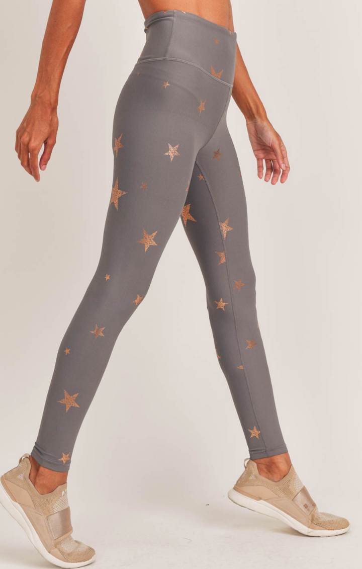 Mono B - Starry Night Foil High-Waisted Leggings