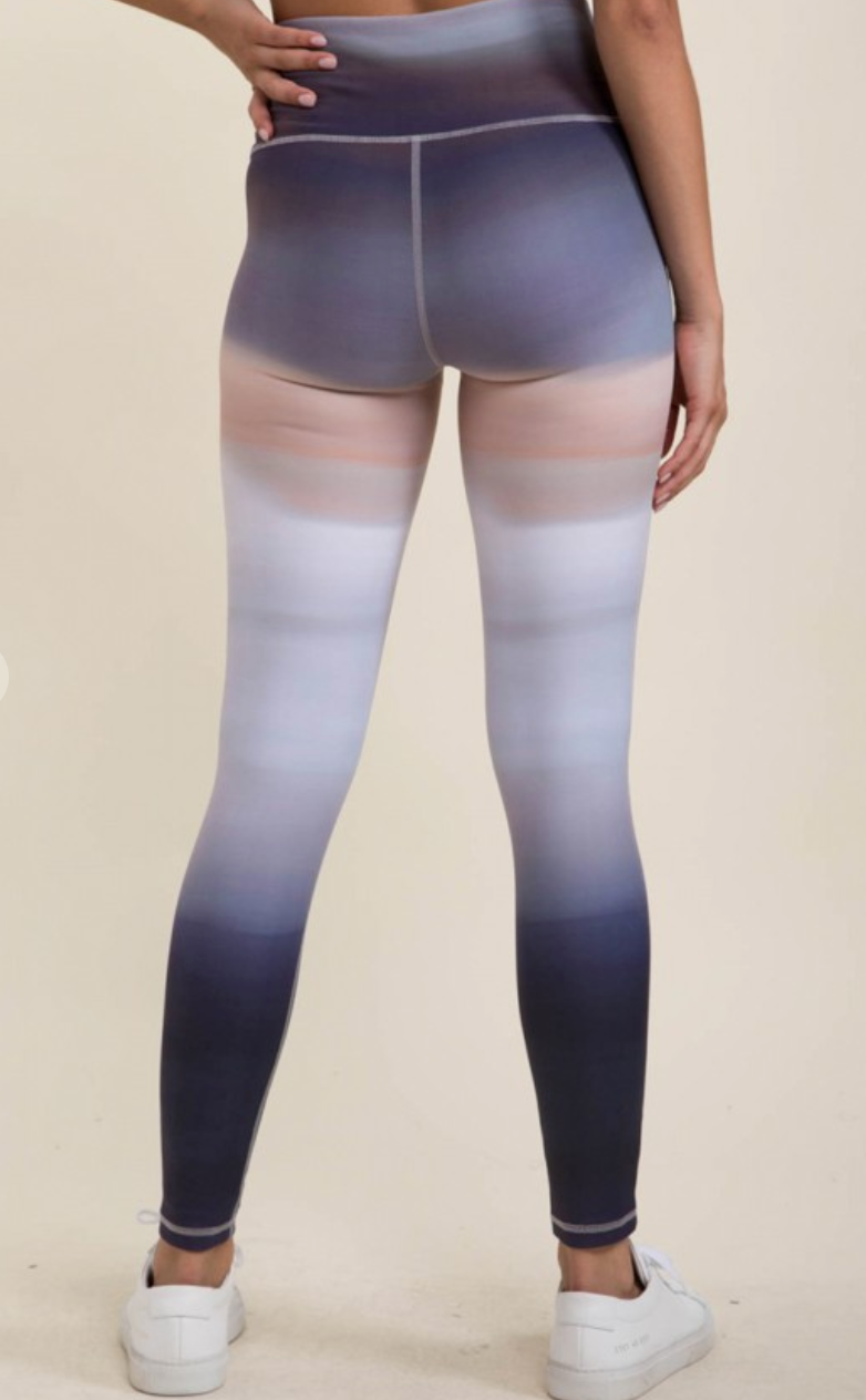 Mono B - Dusk Ombre High-Waist Leggings