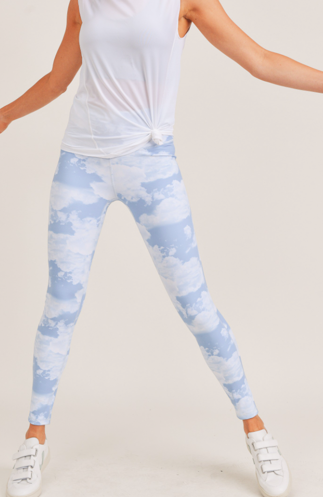 Mono B - Clouds of Shangri-La High-waist Leggings