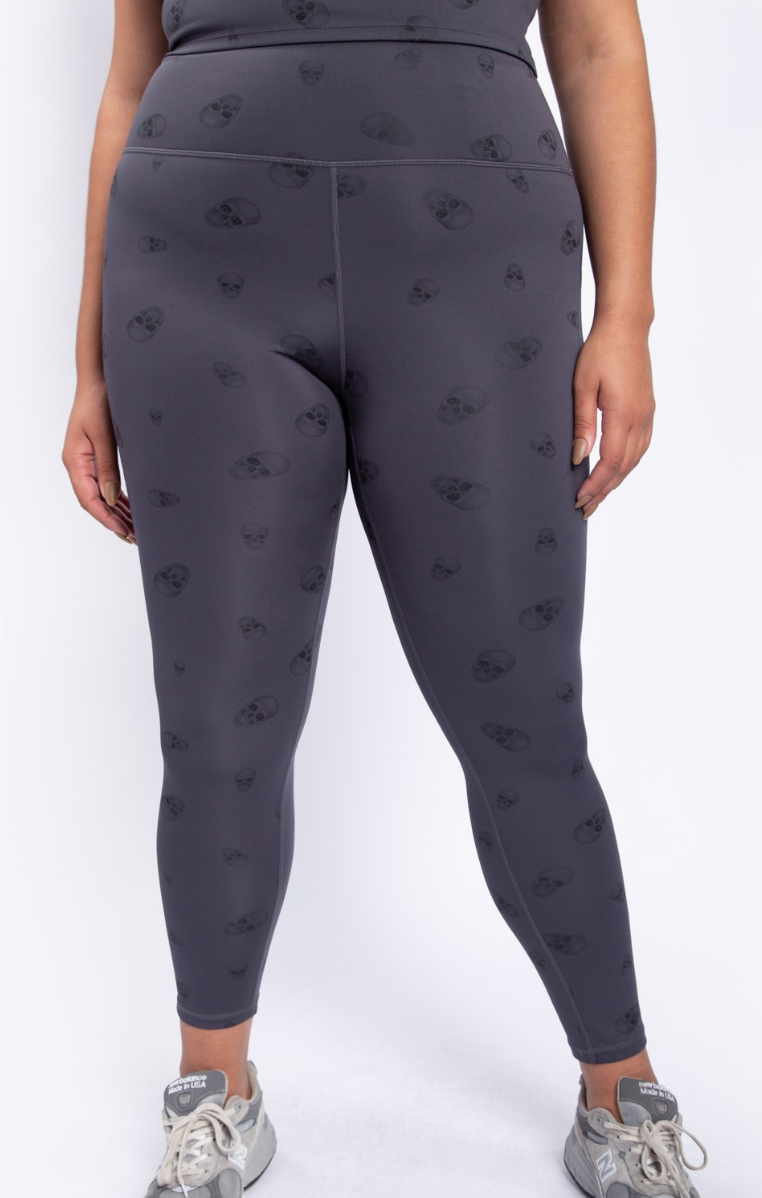 Mono B - Skull Print High-Waisted Leggings