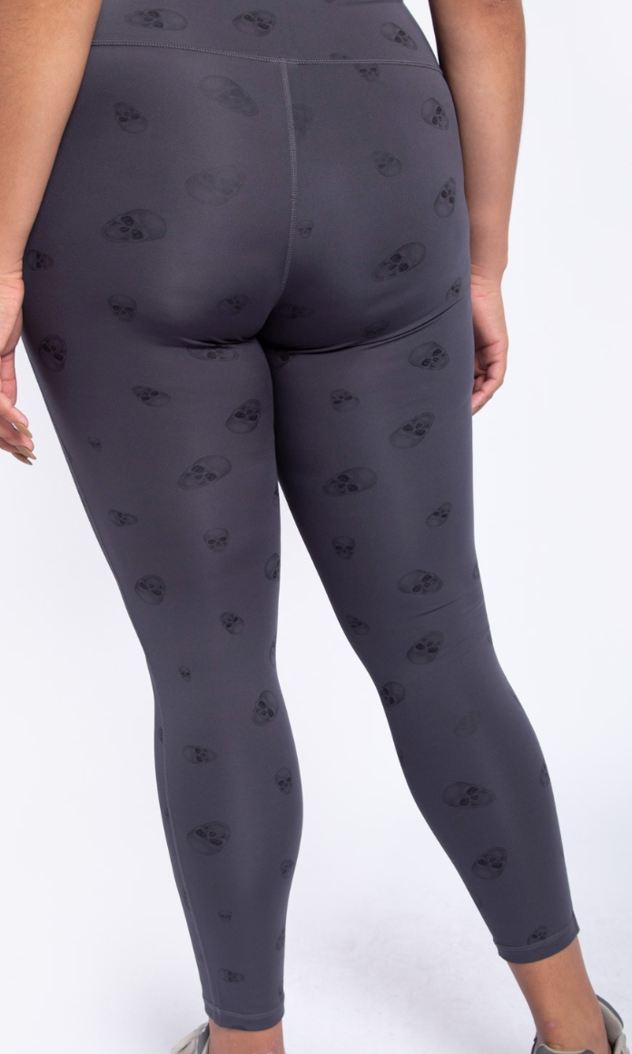 Mono B - Skull Print High-Waisted Leggings