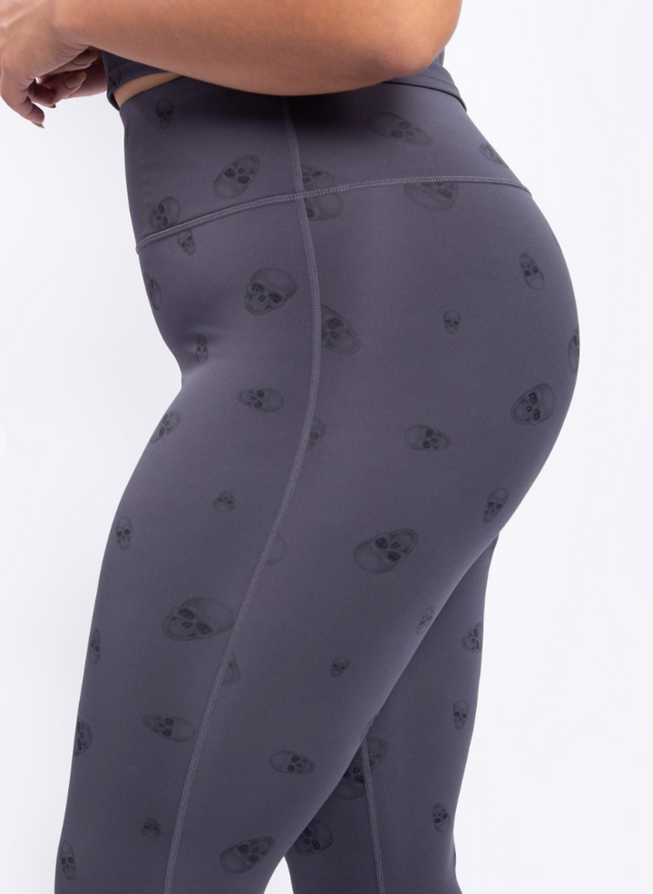 Mono B - Skull Print High-Waisted Leggings
