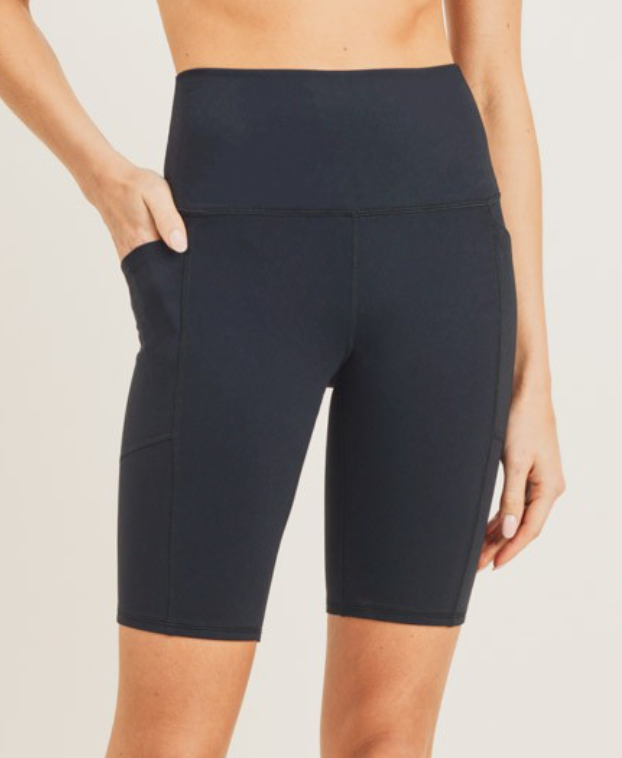 Mono B - Bermuda Bike Shorts w/Pocket (Black)