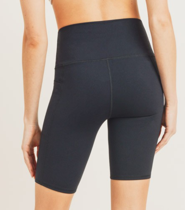 Mono B - Bermuda Bike Shorts w/Pocket (Black)