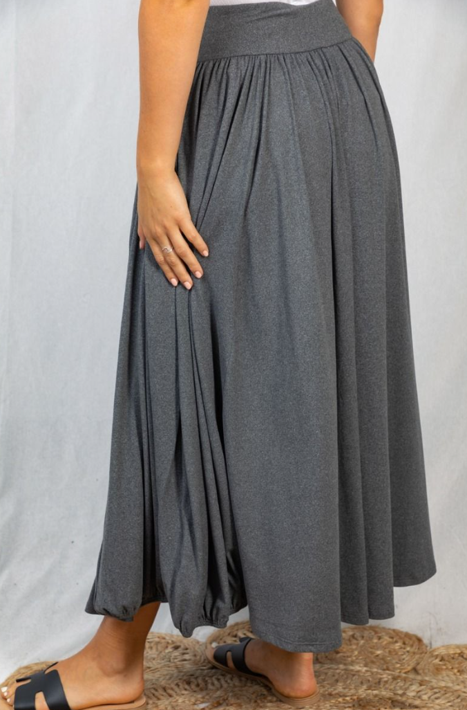 White Birch - Rouched Maxi Skirt