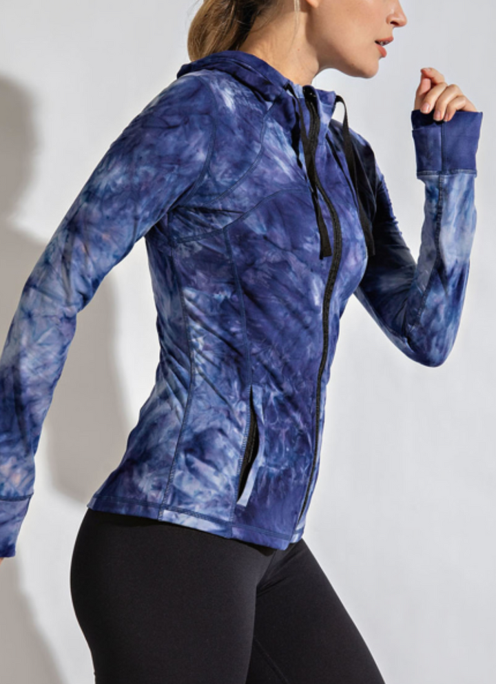 Rae Mode - MARBLE TIE DYE FITTED JACKET