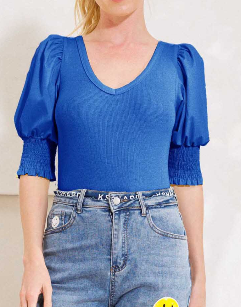 Oddi - Scoop Neckline Ribbed Knit Bodysuit