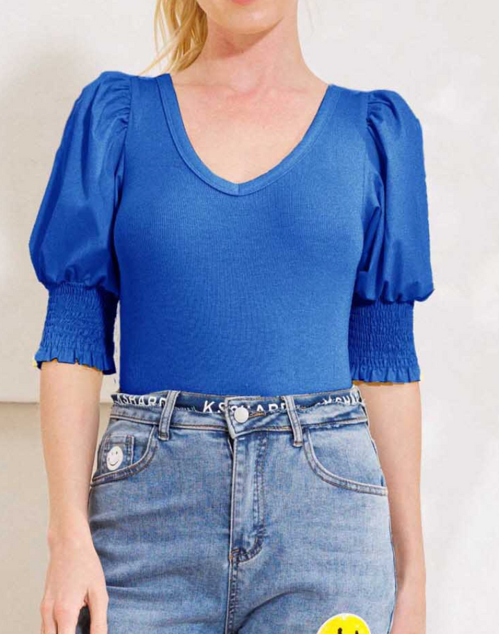 Oddi - Scoop Neckline Ribbed Knit Bodysuit