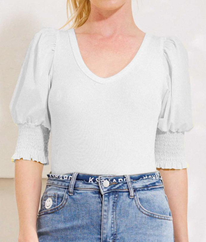 Oddi - Scoop Neckline Ribbed Knit Bodysuit