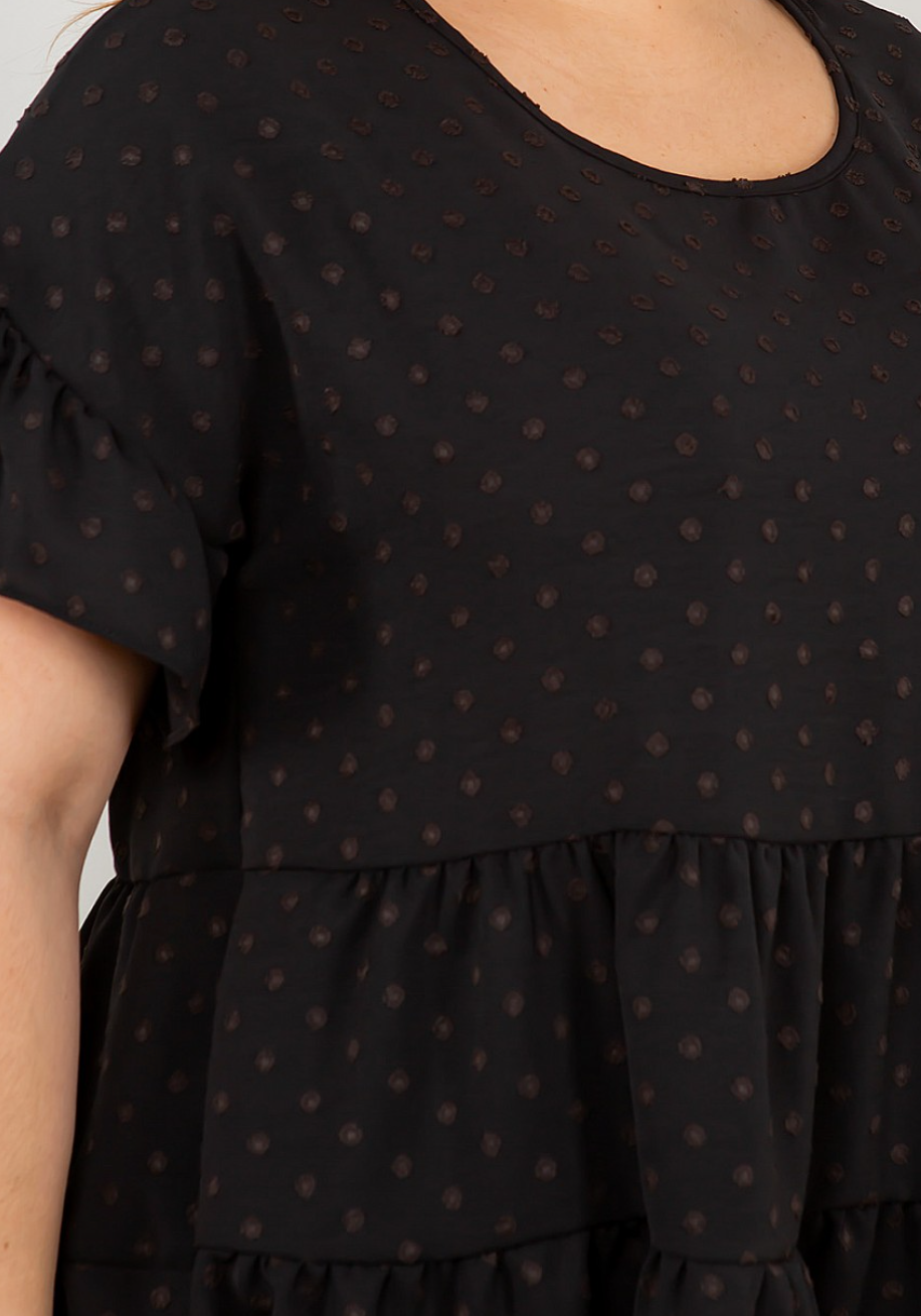 Spin - Polkadot Tier Ruffle Top