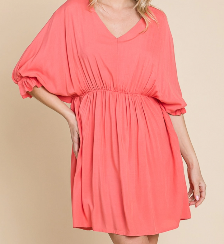 Culture Code - Dolman Sleeve Flare Mini Dress