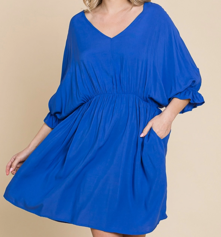 Culture Code - Dolman Sleeve Flare Mini Dress