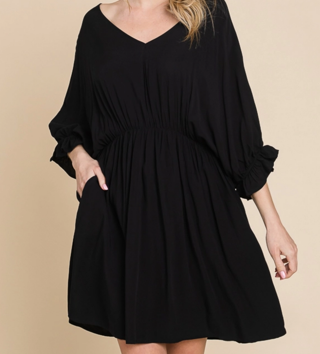 Culture Code - Dolman Sleeve Flare Mini Dress