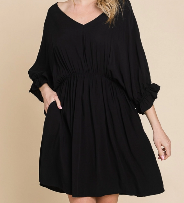 Culture Code - Dolman Sleeve Flare Mini Dress