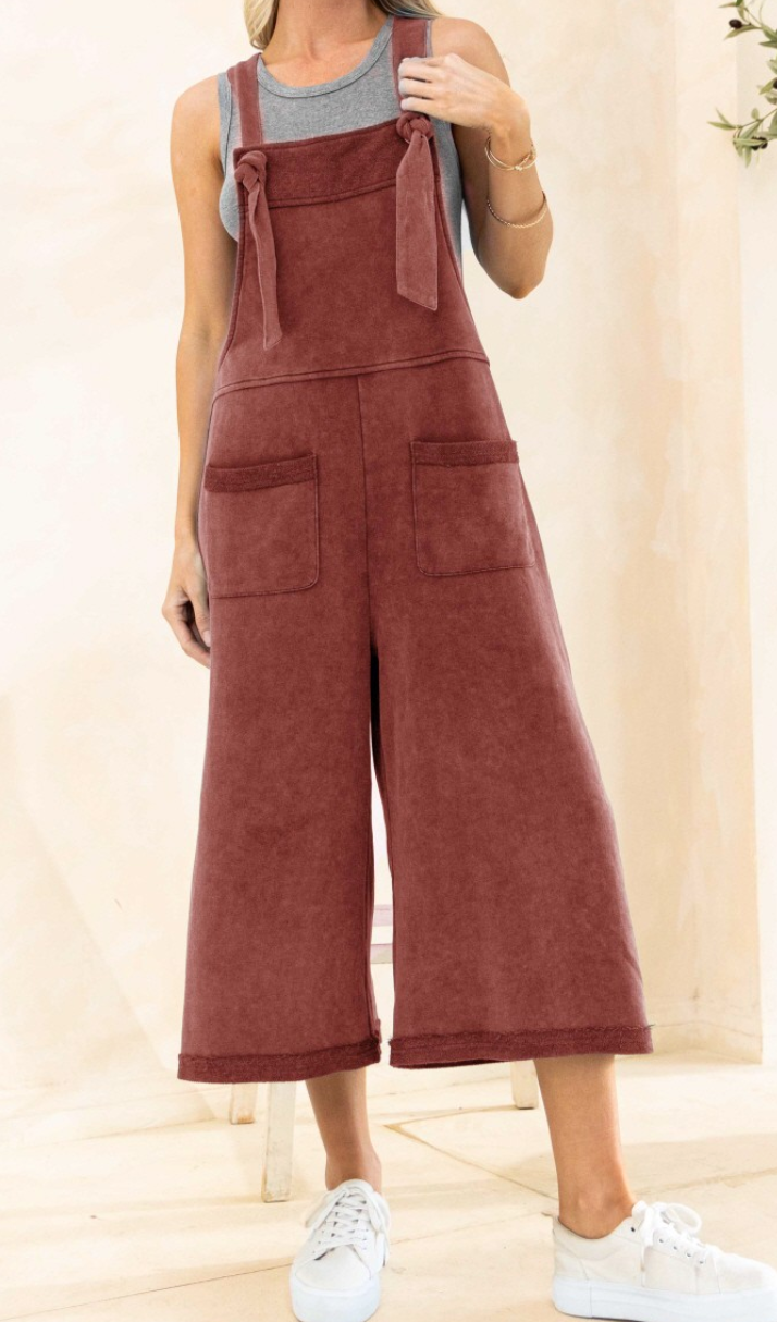 Oddi - Washed Knit Overalls