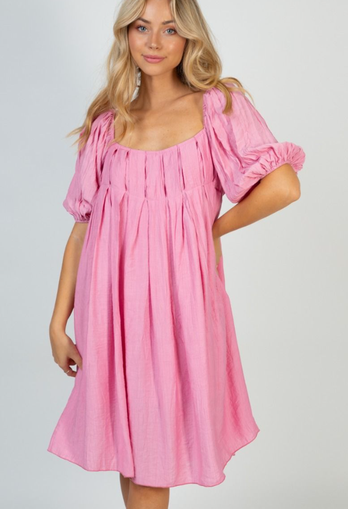 White Birch - Flowy Pink Dress
