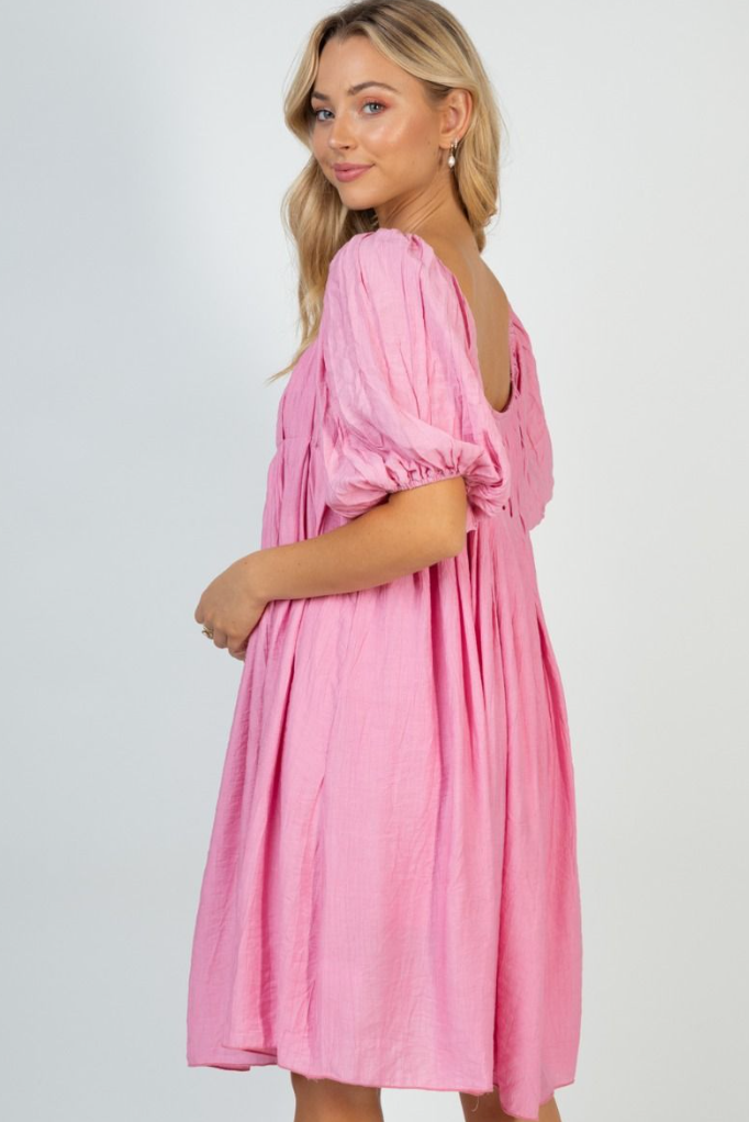 White Birch - Flowy Pink Dress