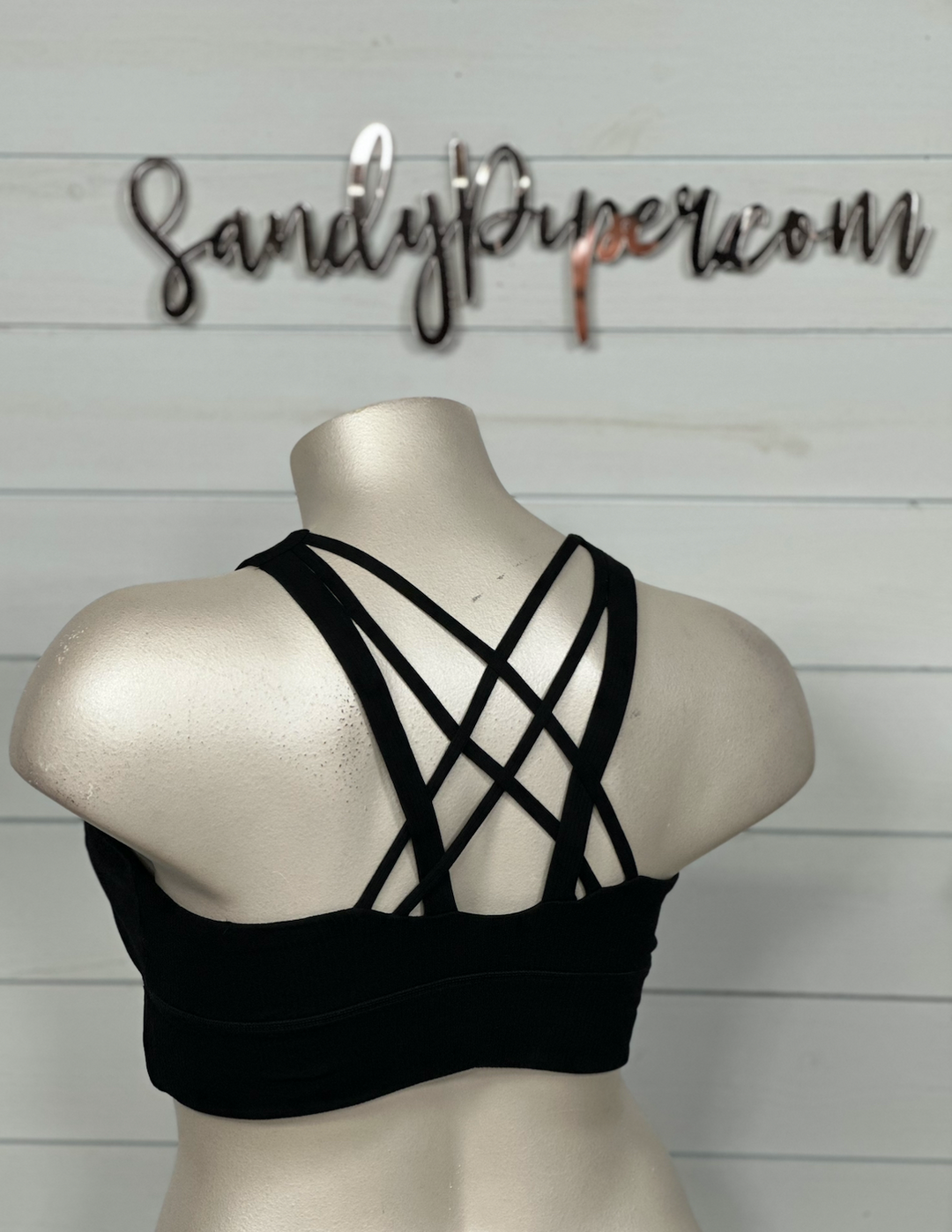 White Birch - Black Bralette