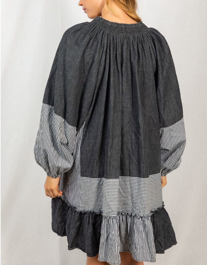 White Birch - Oversized Striped Dress