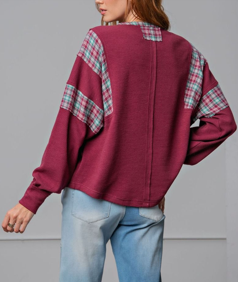 Easel - THERMAL HENLEY TOP