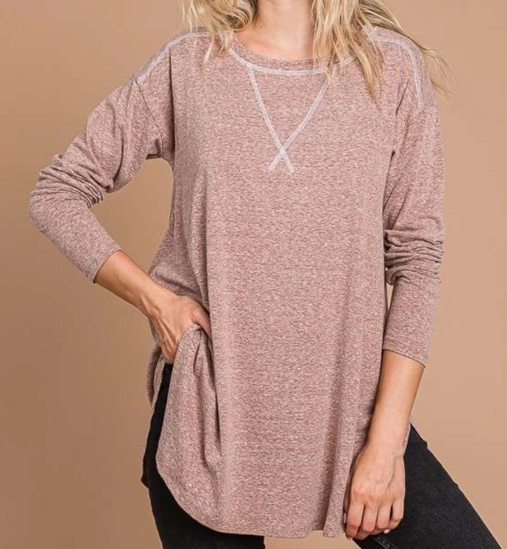 Culture Code - High and Low Hemline Tunic Top