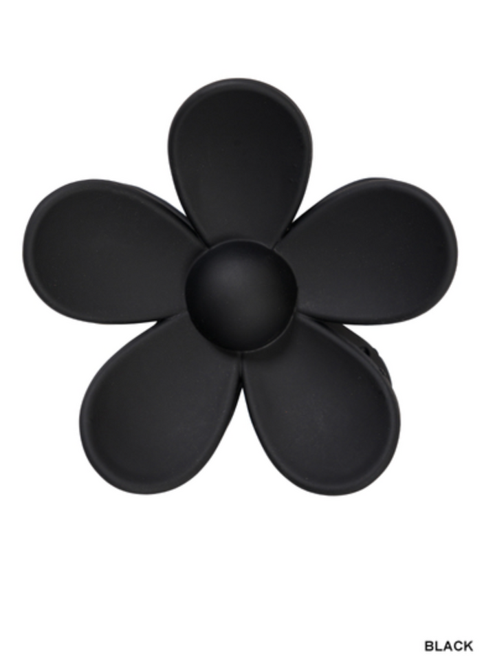 Matte Flower Hair Claw Clip