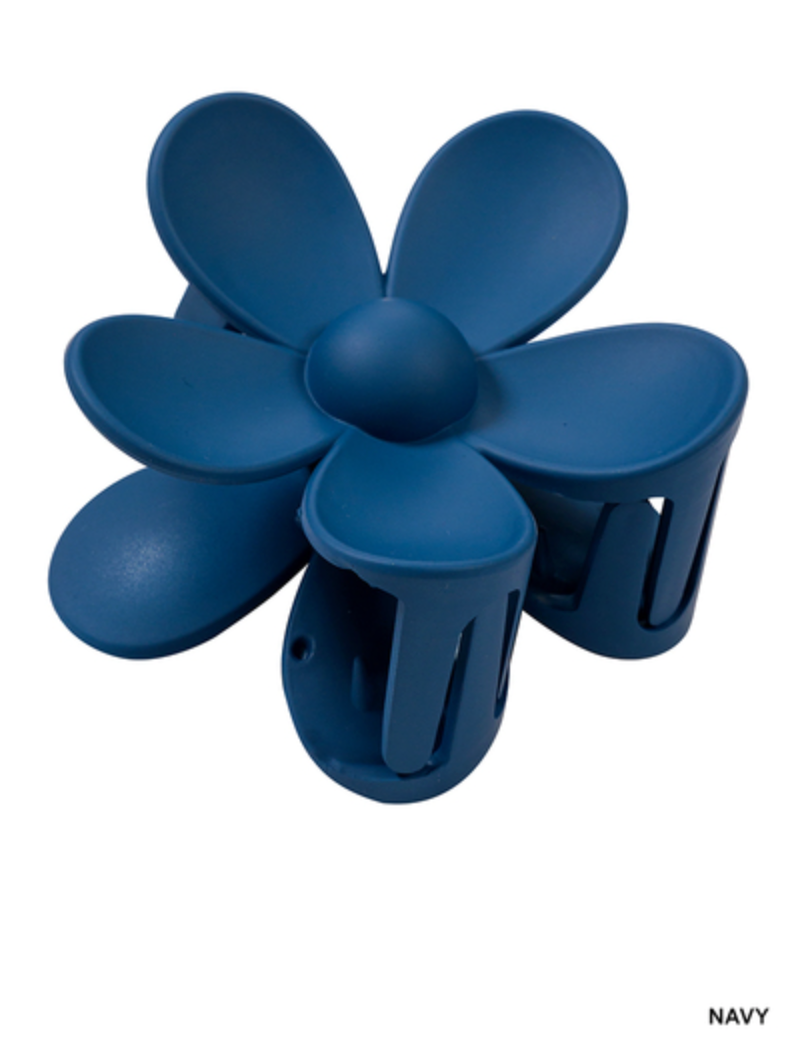 Matte Flower Hair Claw Clip