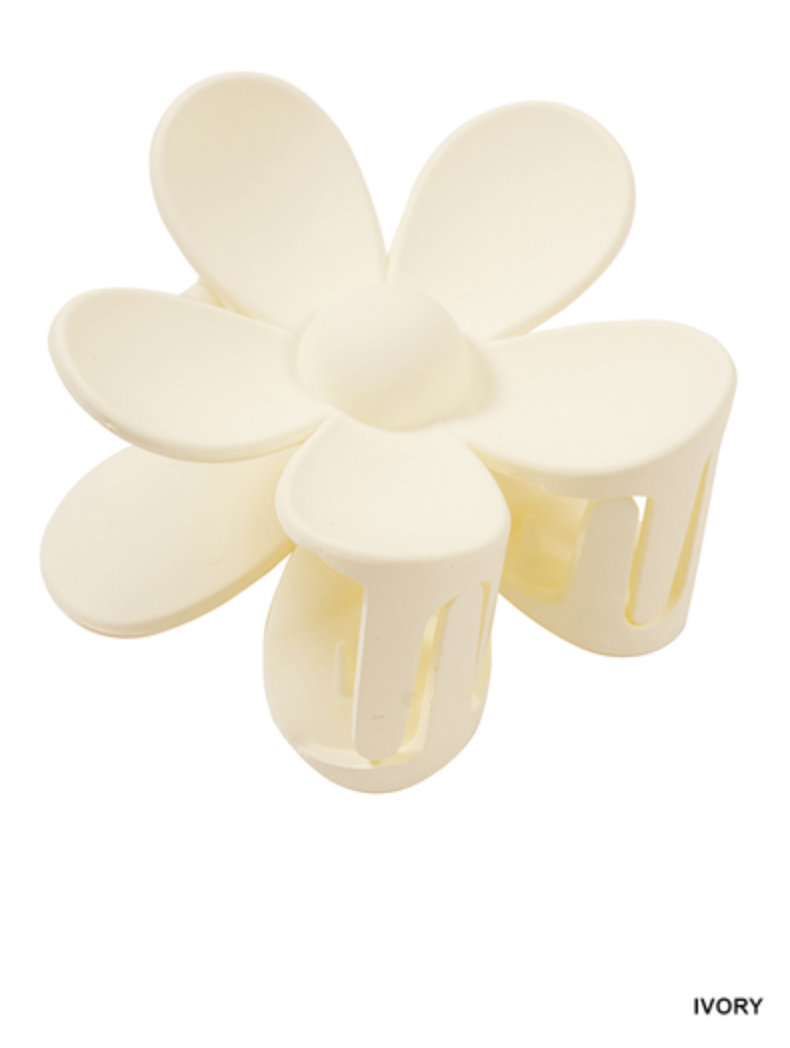 Matte Flower Hair Claw Clip
