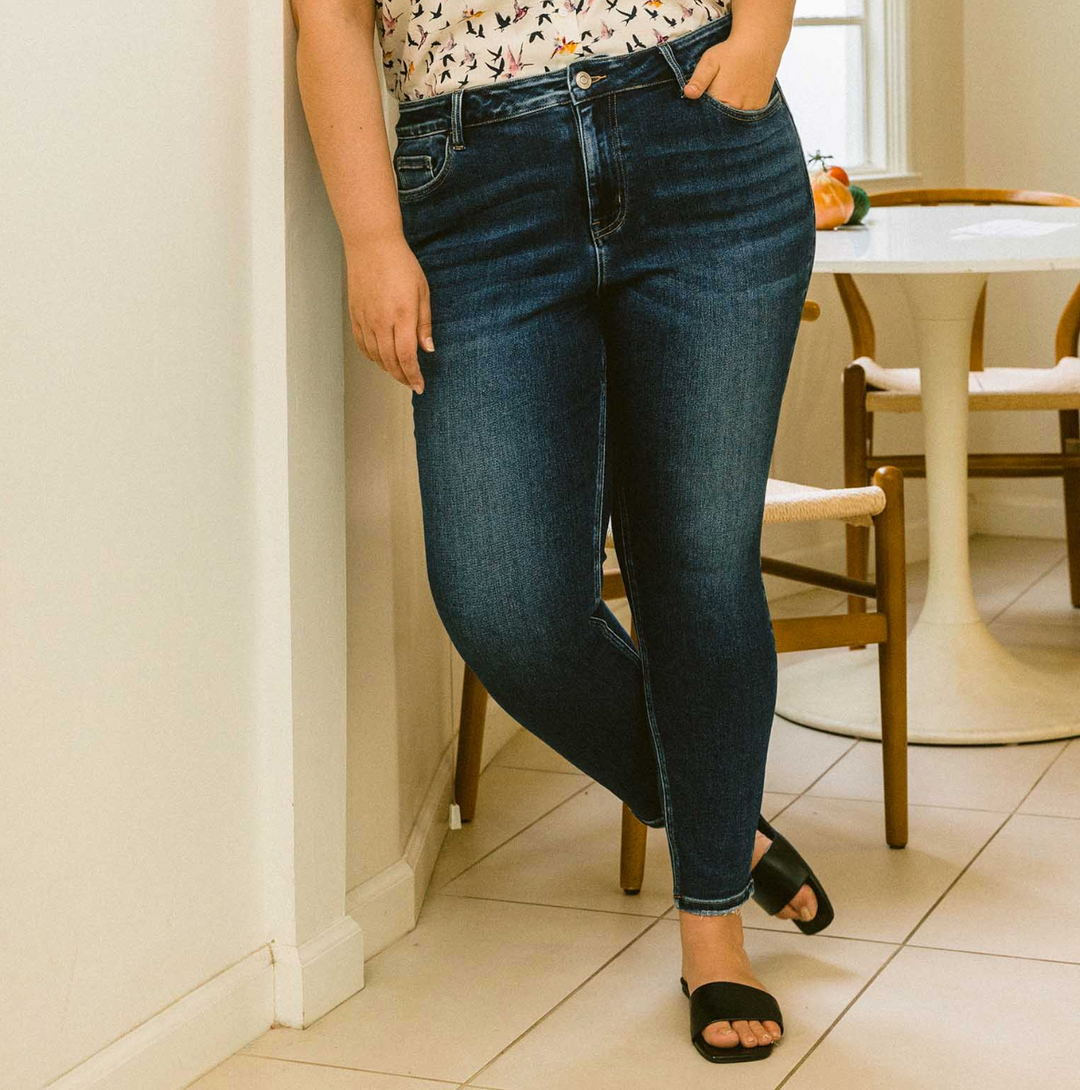 Vervet - HIGH RISE ANKLE SKINNY JEAN SUPERB