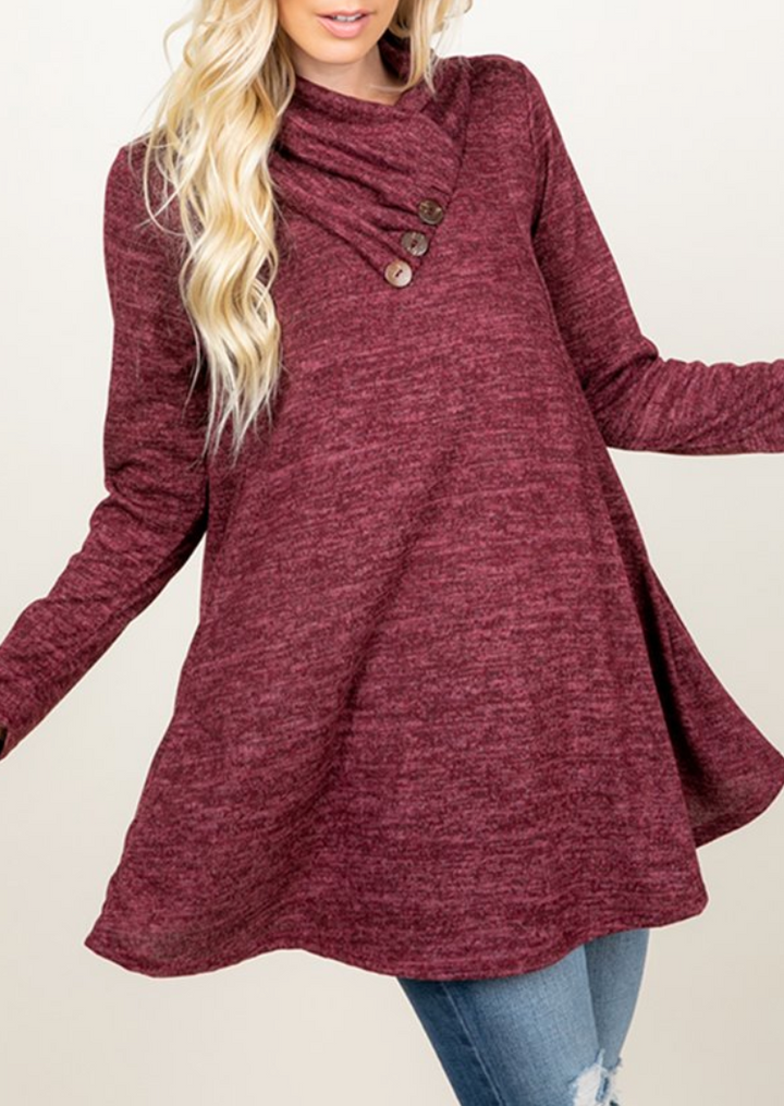 Heimish - Long Sleeve Cowl Neck