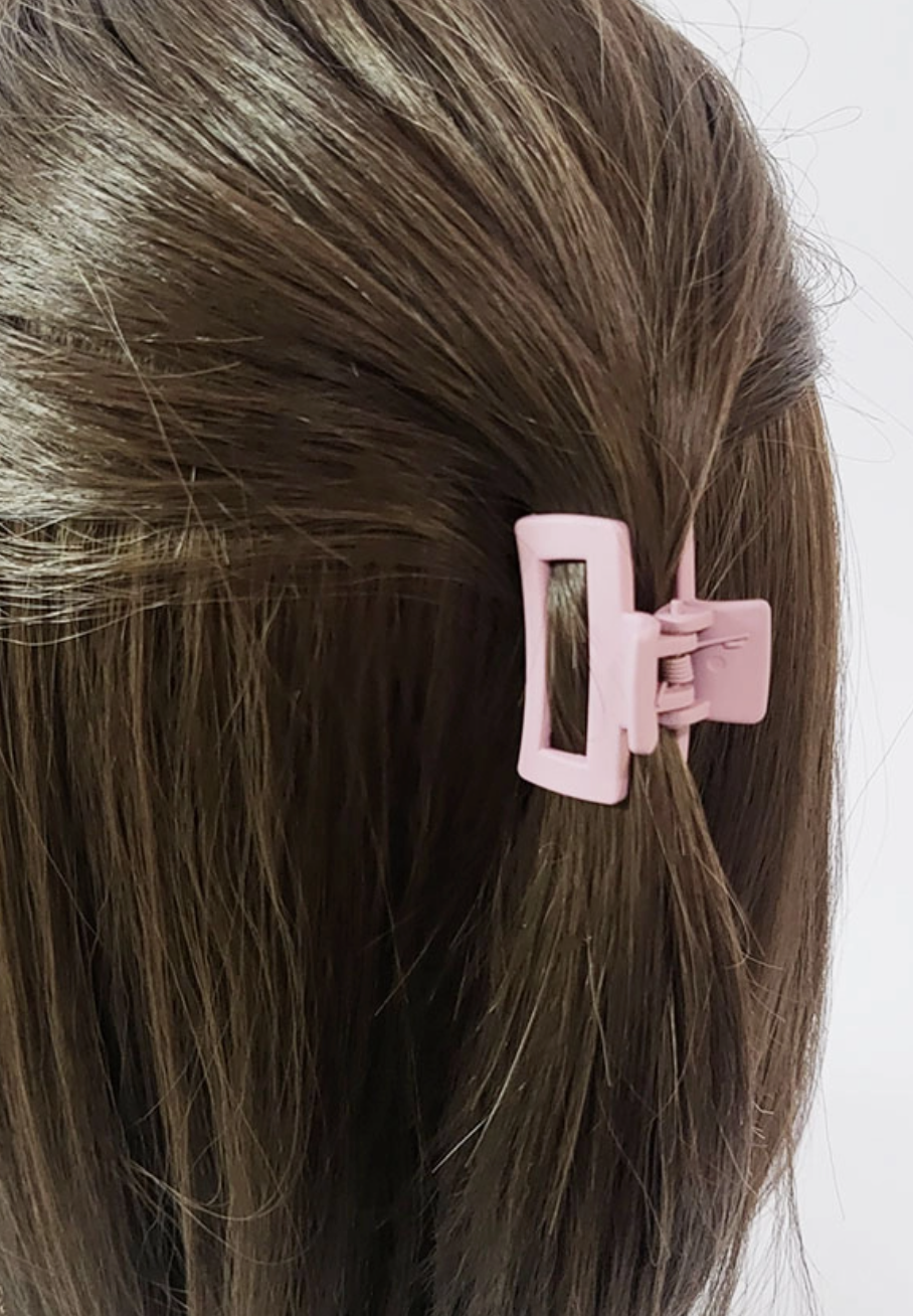 Mini Matte Color Hair Clip Set