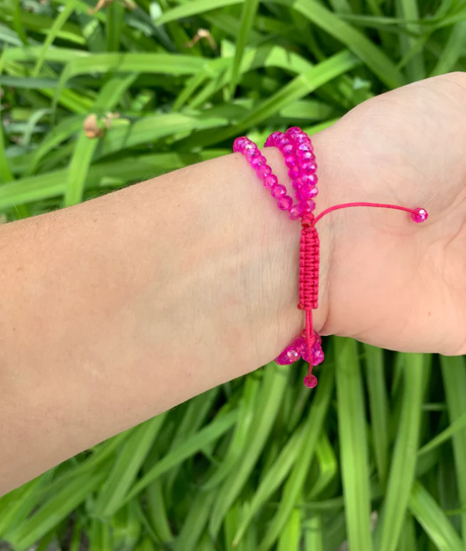 Moon Ryder - GOLD AND PINK BEAD BRACELET