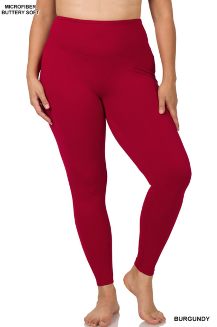 Zenana - PREMIUM MICROFIBER WIDE WAISTBAND LEGGINGS
