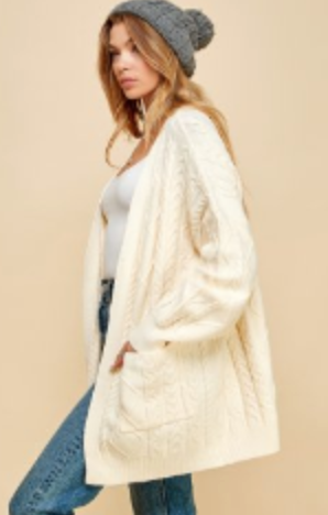 limenchili  - cable knit cardigan