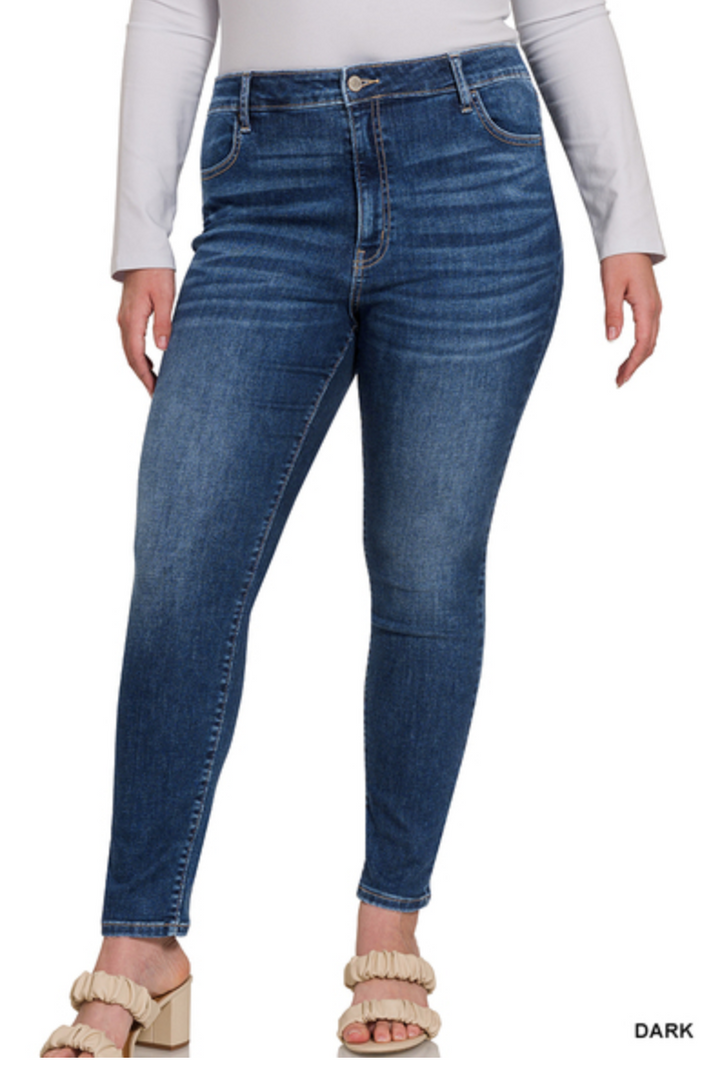 Zenana - HIGH WAIST SKINNY JEGGING JEANS