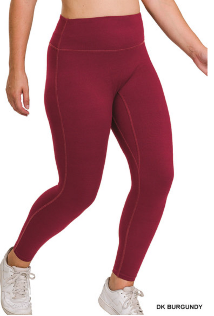 Zenana - BRUSHED MICROFIBER FULL LENGTH LEGGINGS