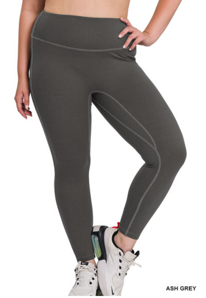 Zenana - BRUSHED MICROFIBER FULL LENGTH LEGGINGS