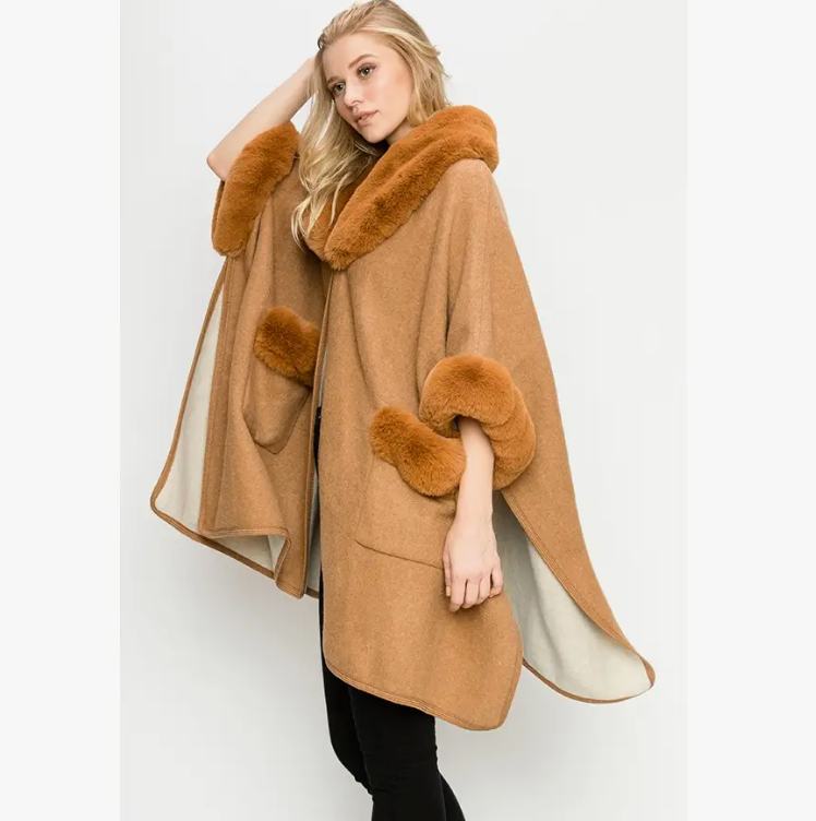 Camel Fur Poncho