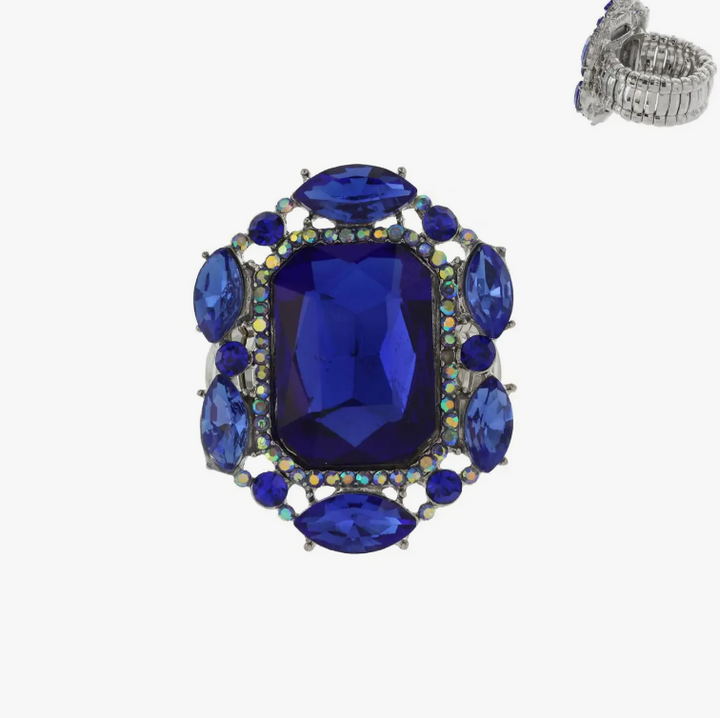 Victorian Style Rhinestone Stretch Ring