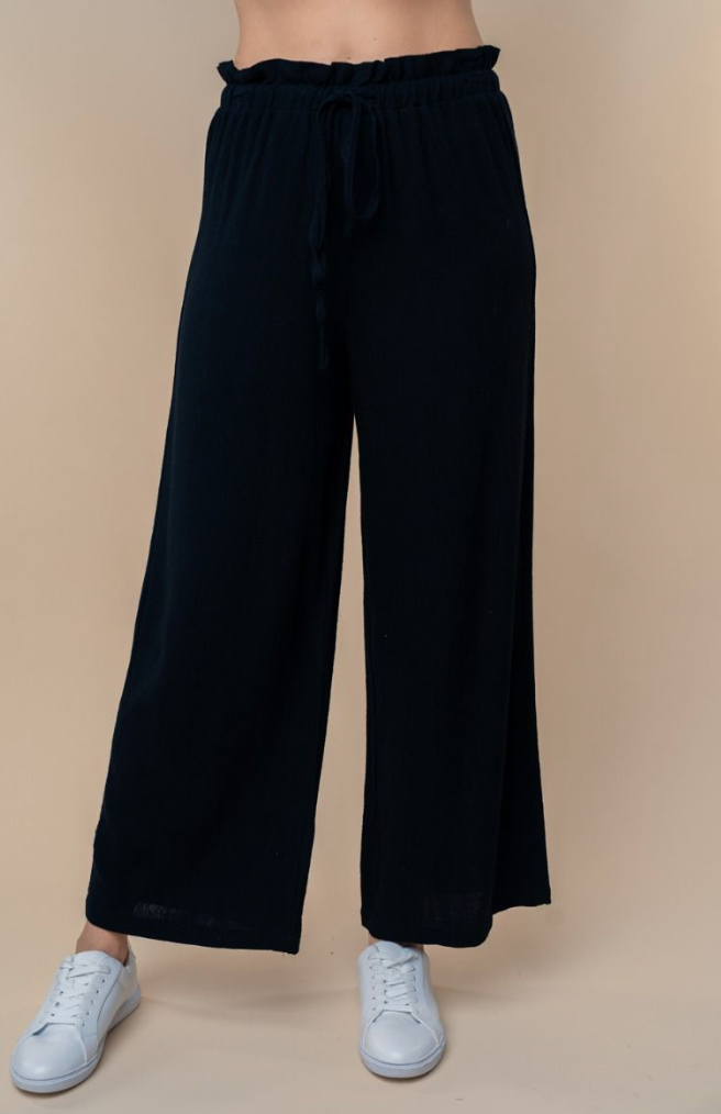 White Birch - High Waist Linen Pant