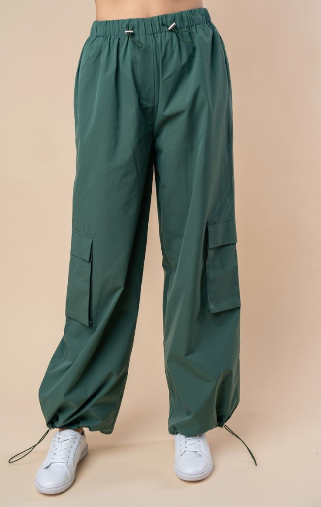 White Birch - High Waist Cargo Jogger