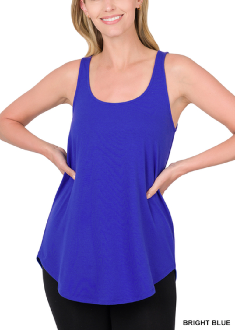 Zenana - Relaxed Round Neck Tank Top