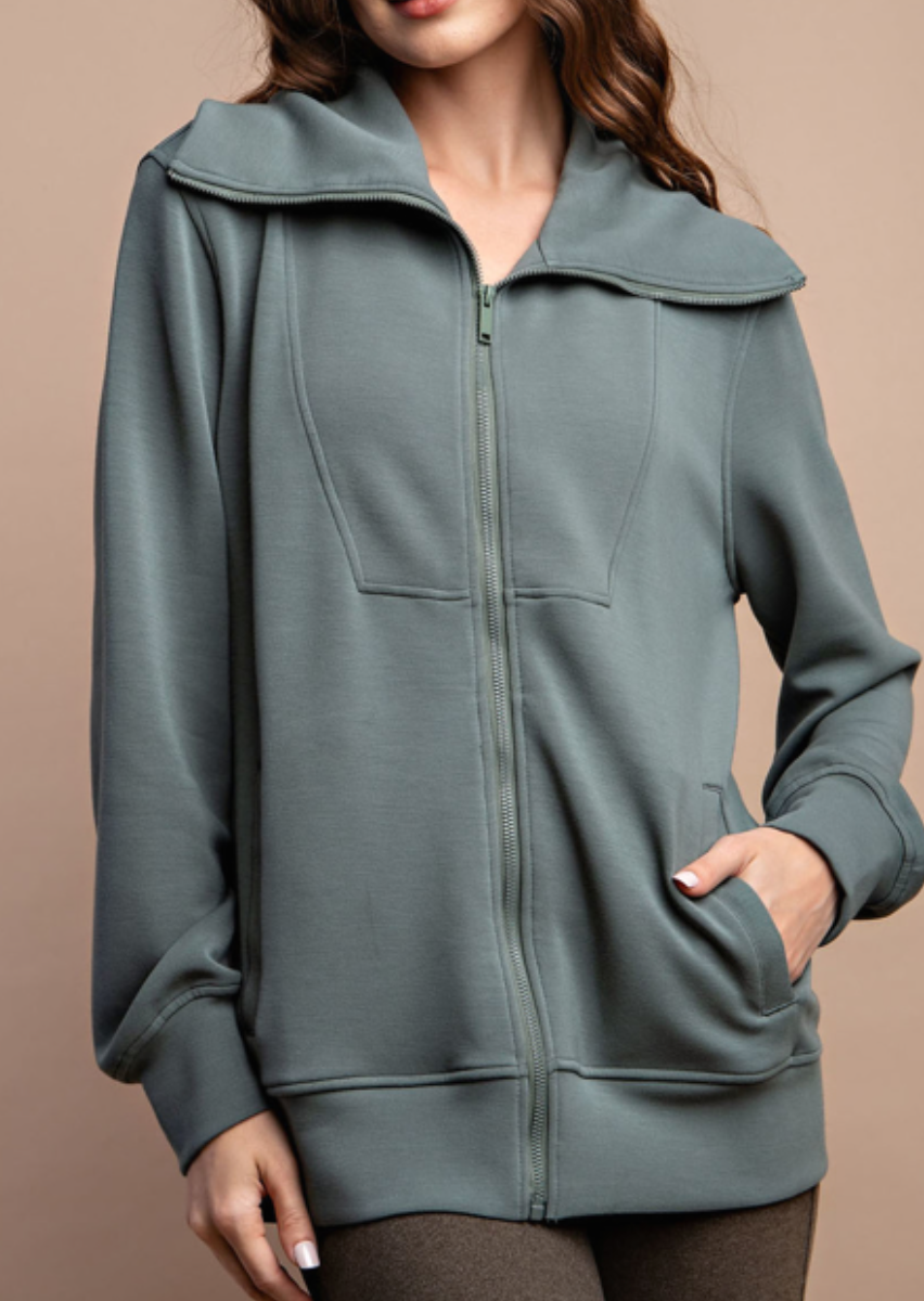 Rae Mode - MODAL POLY FULL ZIP JACKET