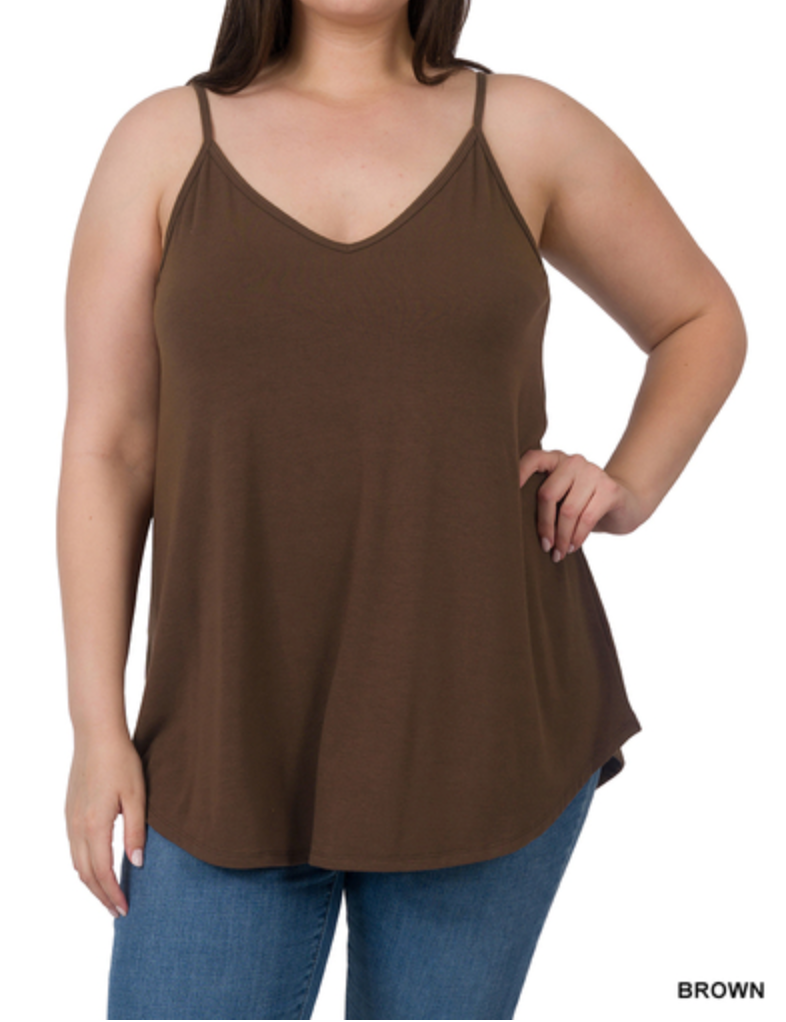 Zenana - Reversible Cami Tank Top