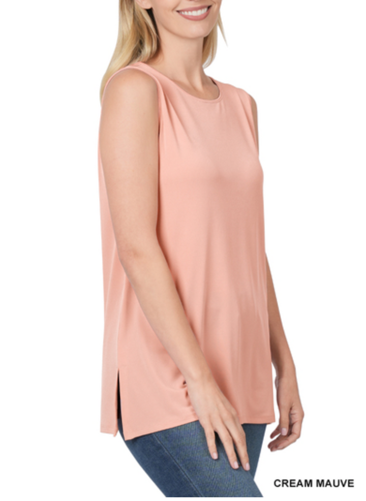 Zenana - Side Slit Tank Top (part 2)